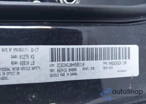 2017 Dodge Charger Daytona 392 Rwd from USA, damaged, VIN 2C3CDXGJ8HH585110